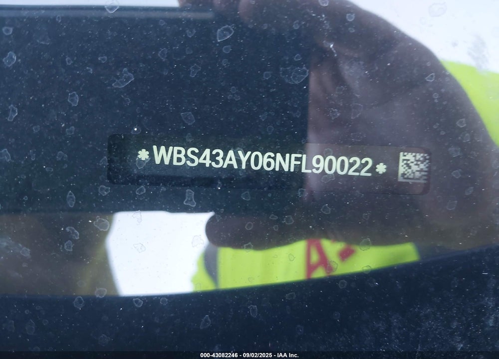 2022 BMW M3 VIN: WBS43AY06NFL90022