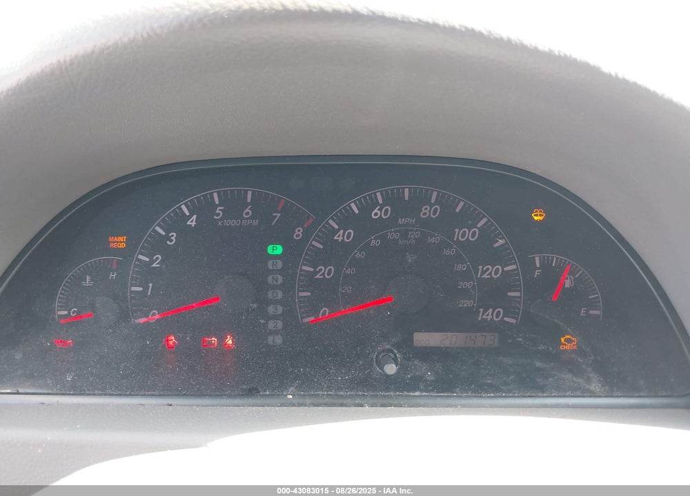 2005 TOYOTA CAMRY LE VIN: 4T1BE32K25U561158