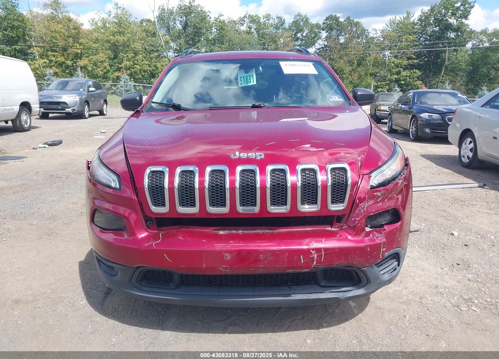 2016 JEEP CHEROKEE SPORT VIN: 1C4PJMAB7GW327618