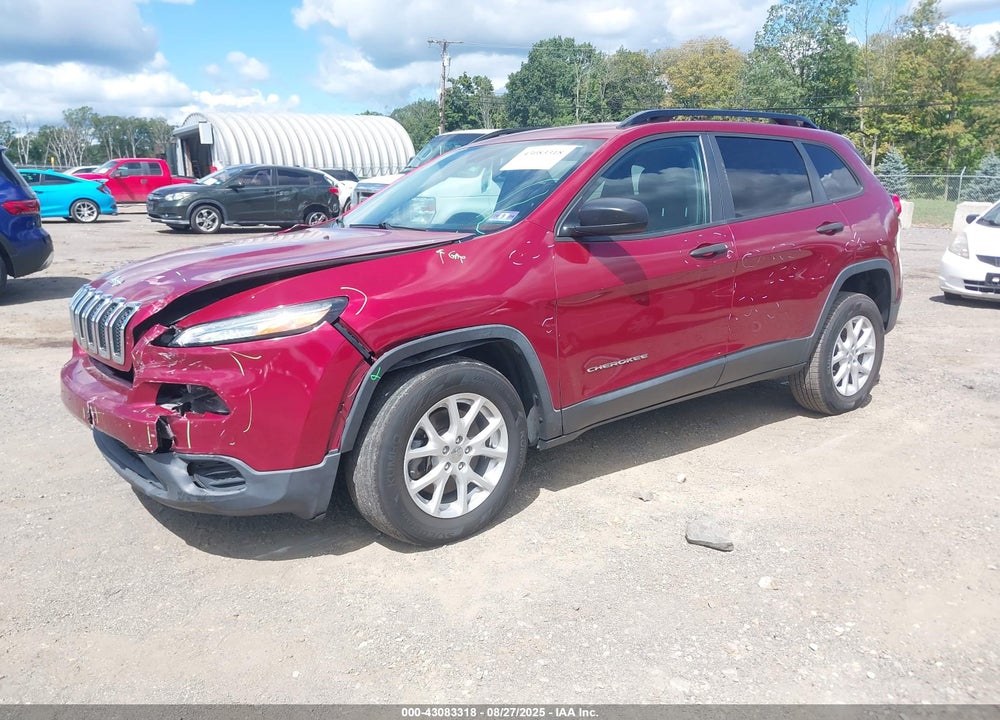 2016 JEEP CHEROKEE SPORT VIN: 1C4PJMAB7GW327618