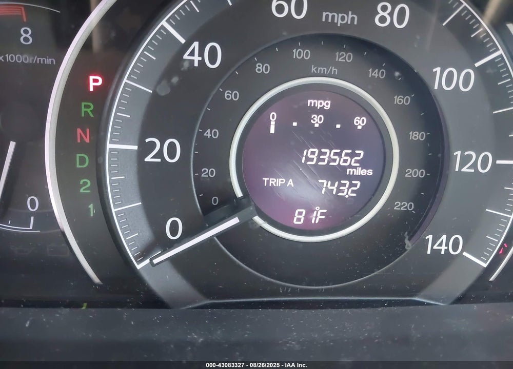 2012 HONDA CR-V VIN: 5J6RM3H72CL001484
