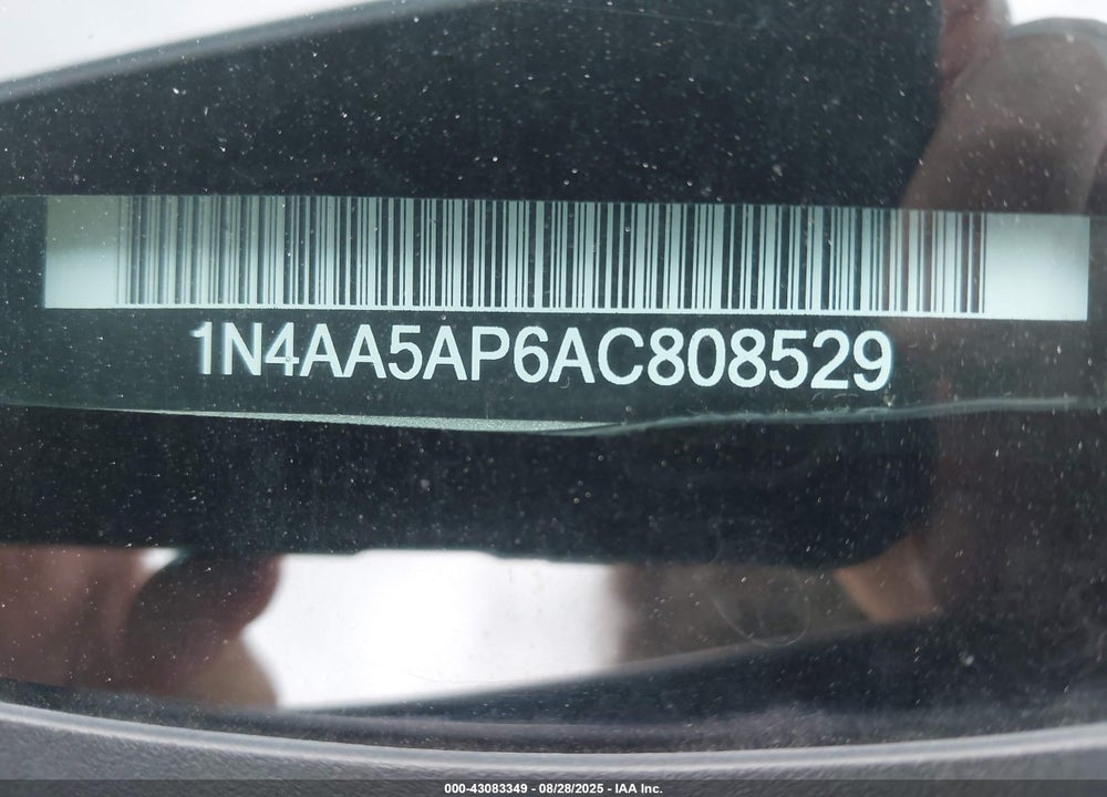 2010 NISSAN MAXIMA VIN: 1N4AA5AP6AC808529