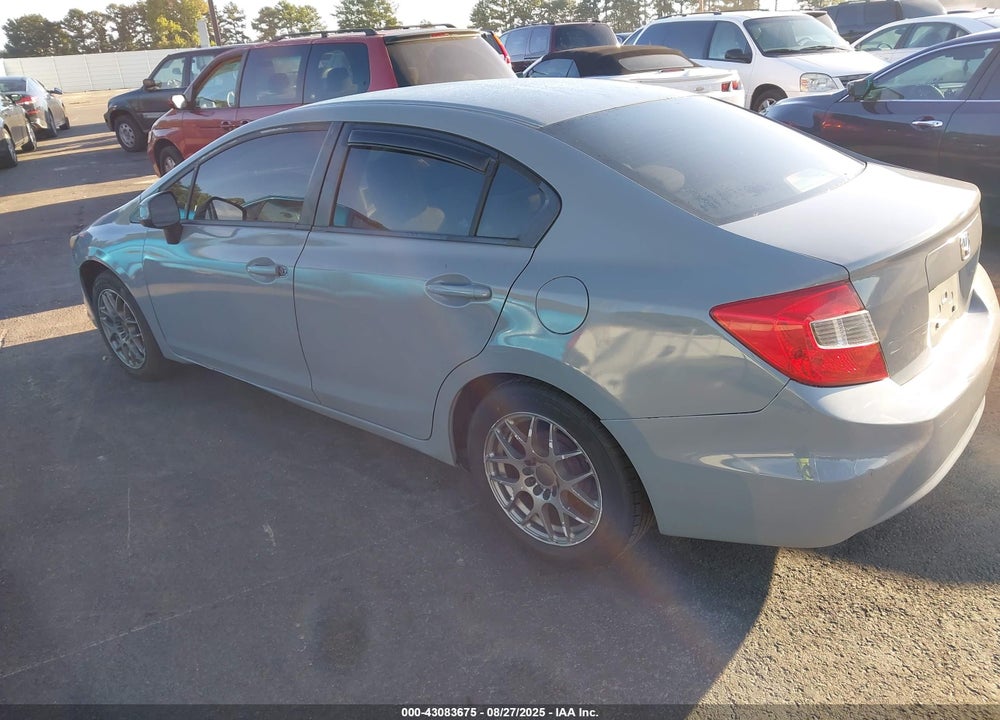 2012 HONDA CIVIC VIN: 2HGFB2F54CH591082