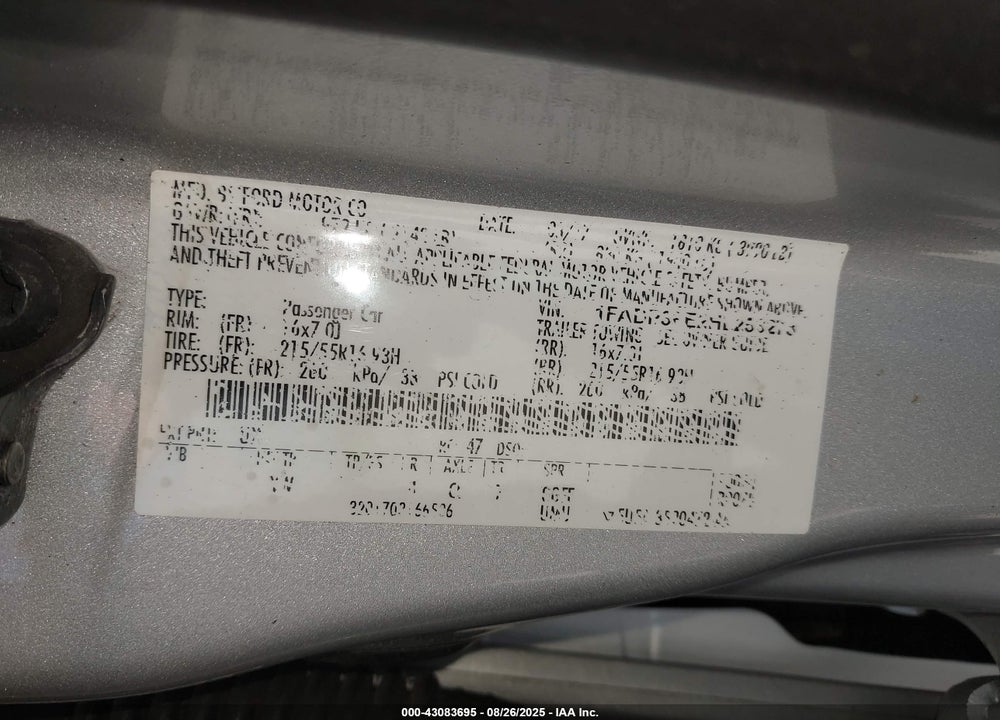 2017 FORD FOCUS SE VIN: 1FADP3FE2HL253273