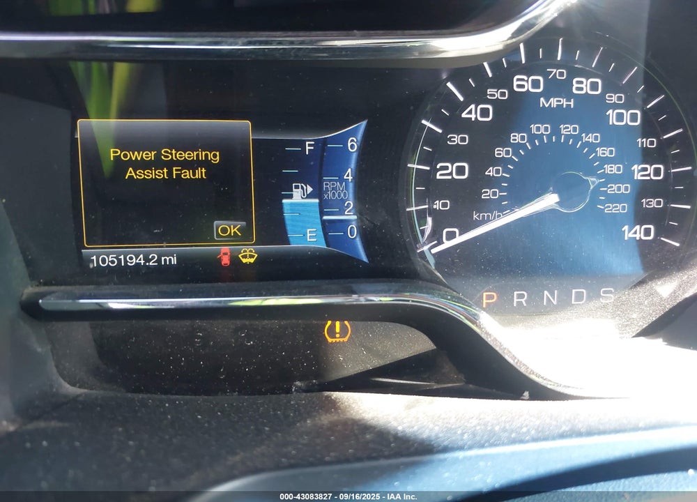 2013 LINCOLN MKS VIN: 1LNHL9FT3DG600438