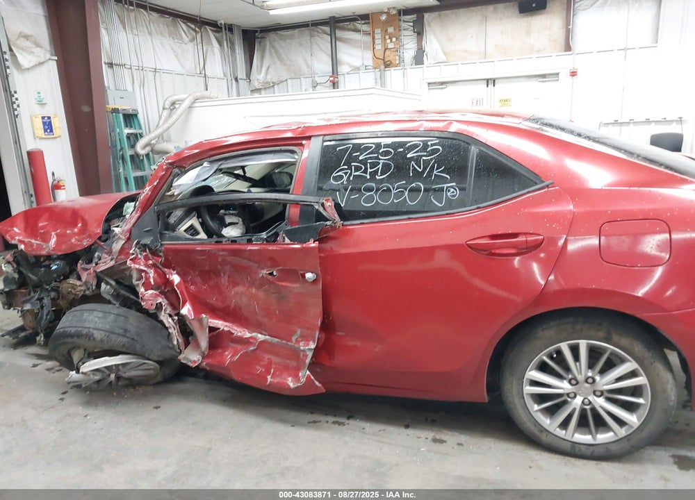 2014 TOYOTA COROLLA VIN: 5YFBURHE7EP038050