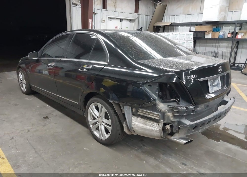 2012 MERCEDES-BENZ C CLASS VIN: WDDGF4HB9CA604905