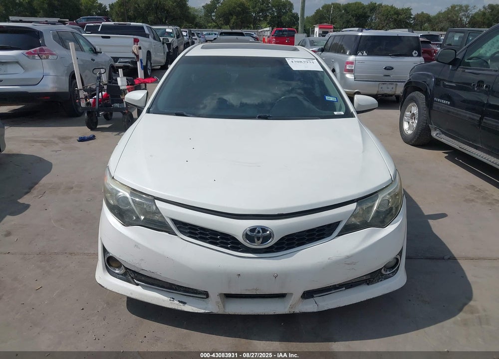 2012 TOYOTA CAMRY VIN: 4T1BF1FK8CU624451