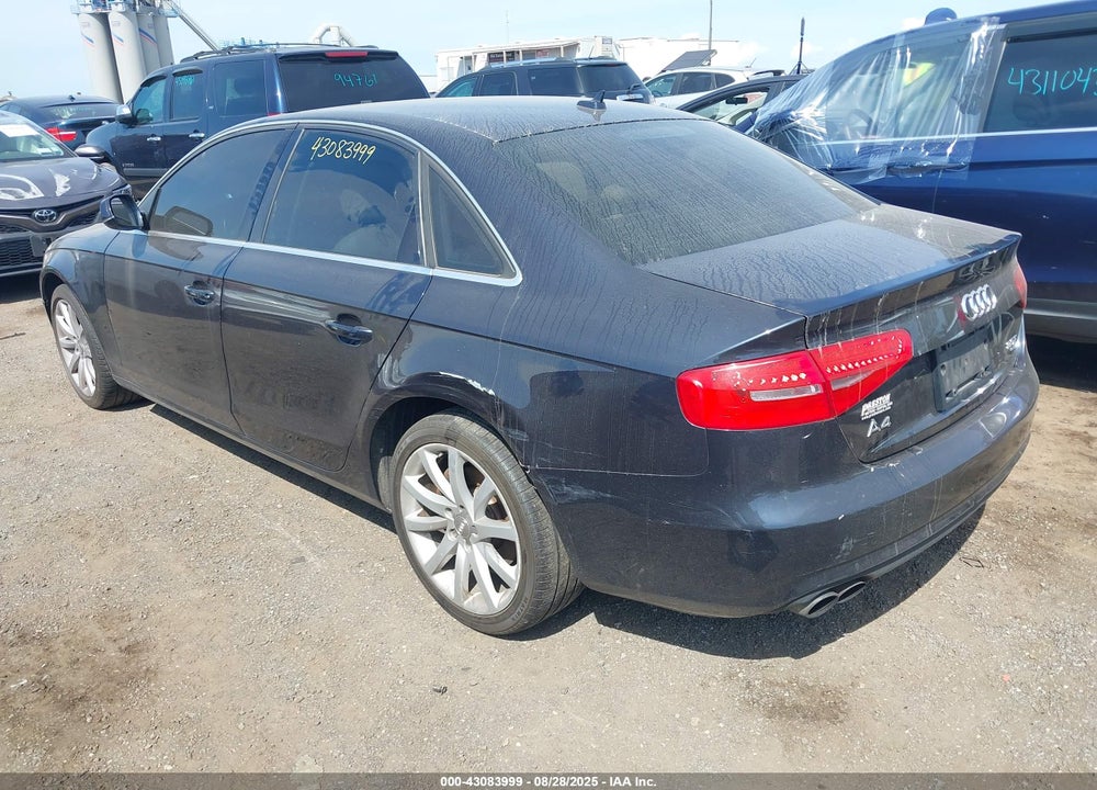 2013 AUDI A4 VIN: WAUFFAFL4DN006437