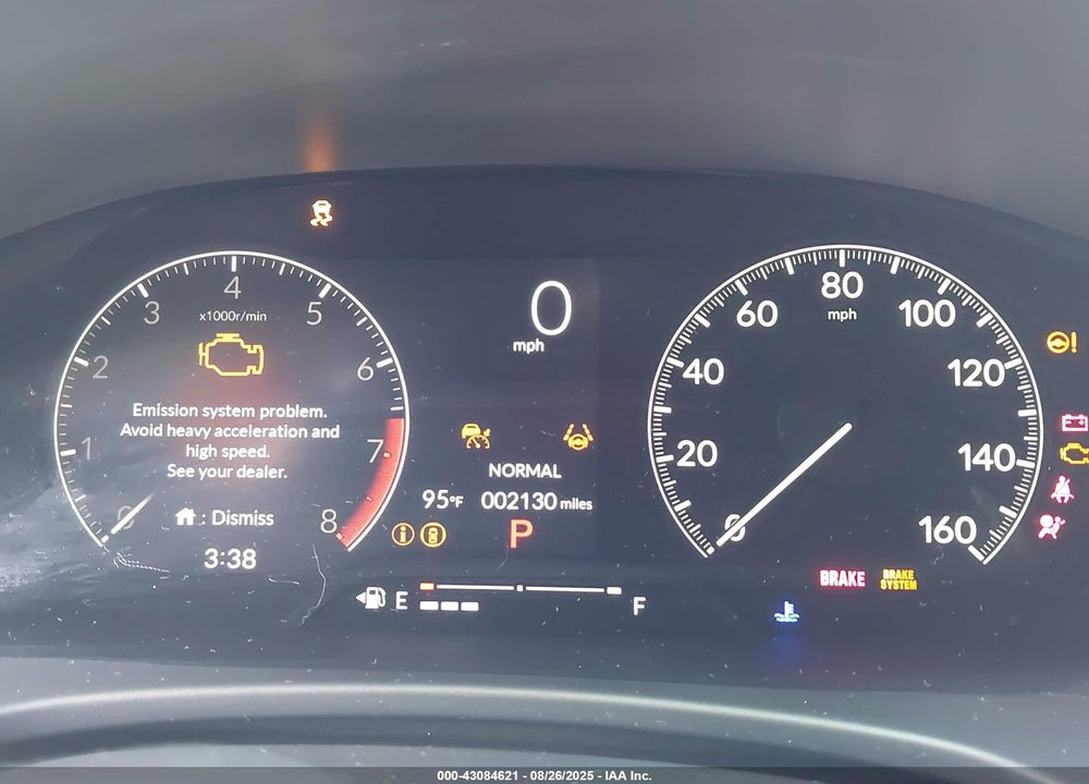 2025 HONDA CIVIC VIN: 19XFL2H82SE025354