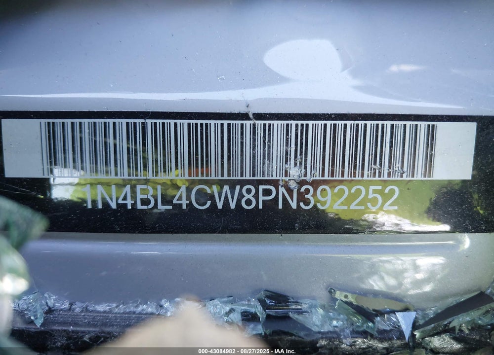 2023 NISSAN ALTIMA SR INTELLIGENT AWD VIN: 1N4BL4CW8PN392252