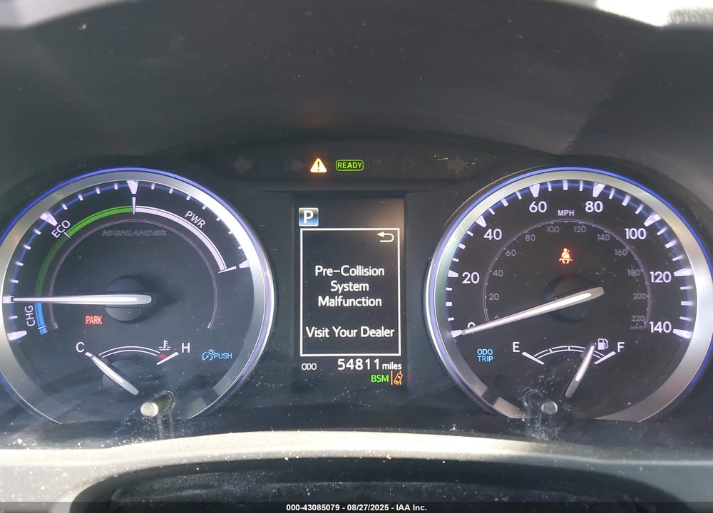2019 TOYOTA HIGHLANDER HYBRID VIN: 5TDDGRFH9KS065699