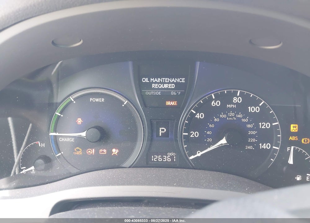 2010 LEXUS RX 450H VIN: JTJBC1BA5A2012238
