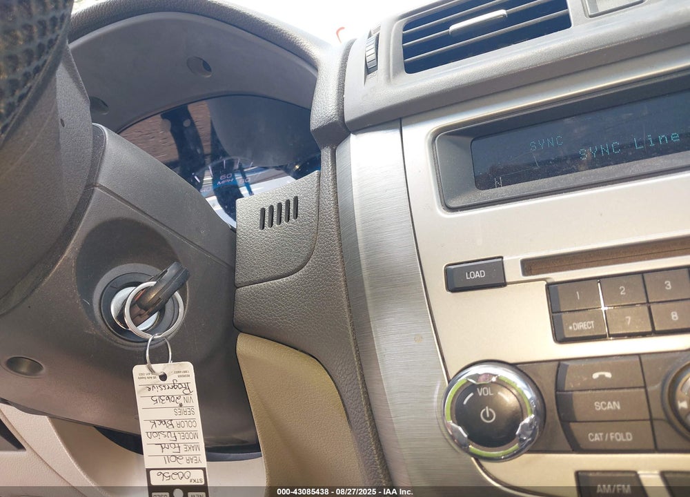 2011 FORD FUSION VIN: 3FAHP0HA6BR206315