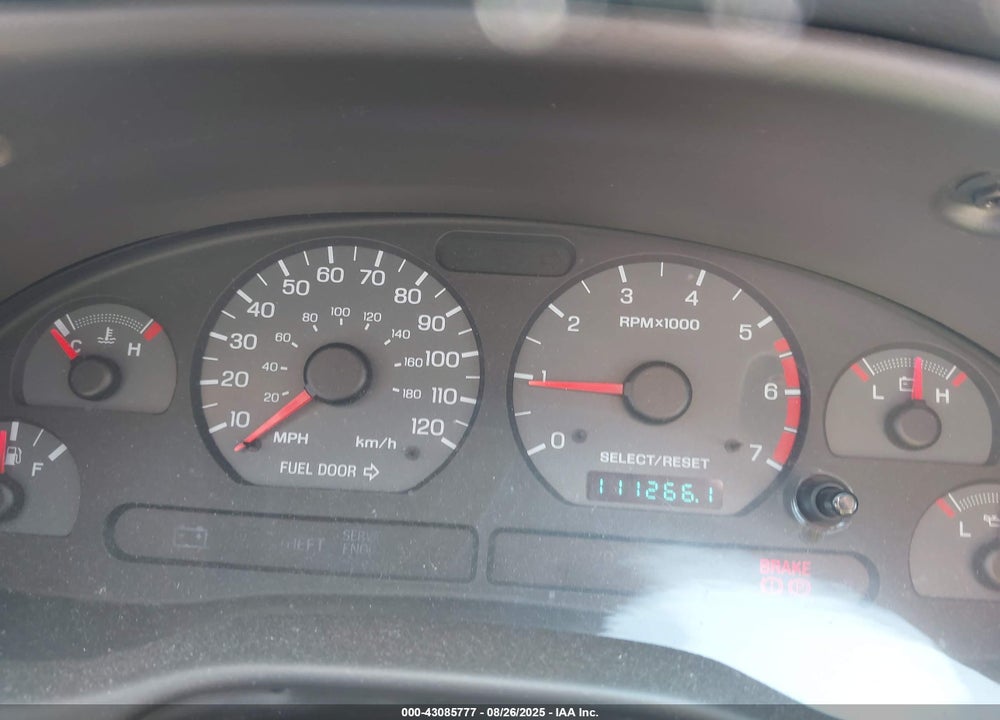 2000 FORD MUSTANG VIN: 1FAFP4041YF276606