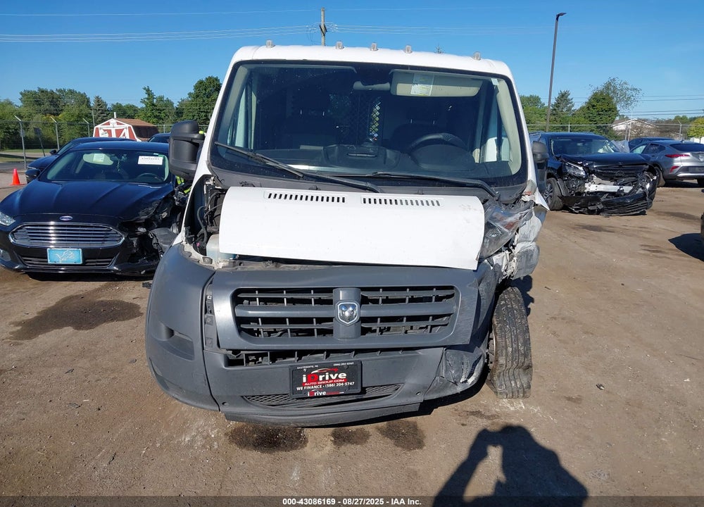 2017 RAM PROMASTER 1500 LOW ROOF 136 WB VIN: 3C6TRVAG4HE523107