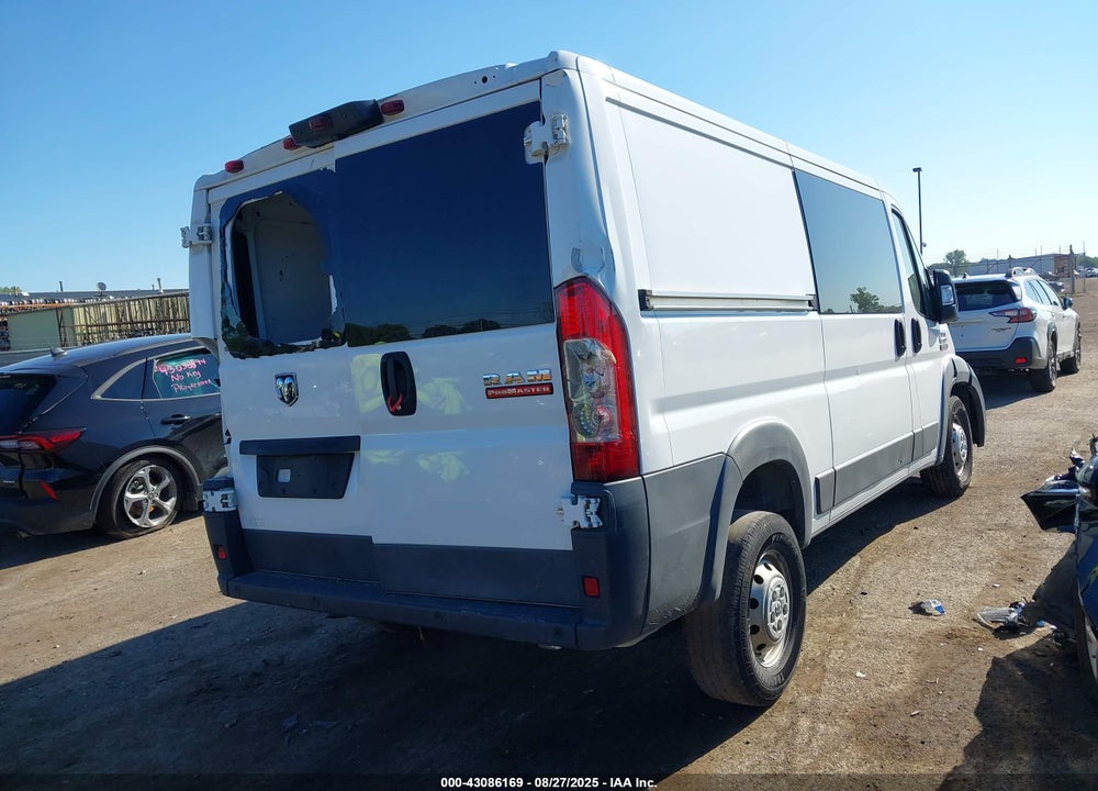 2017 RAM PROMASTER 1500 LOW ROOF 136 WB VIN: 3C6TRVAG4HE523107