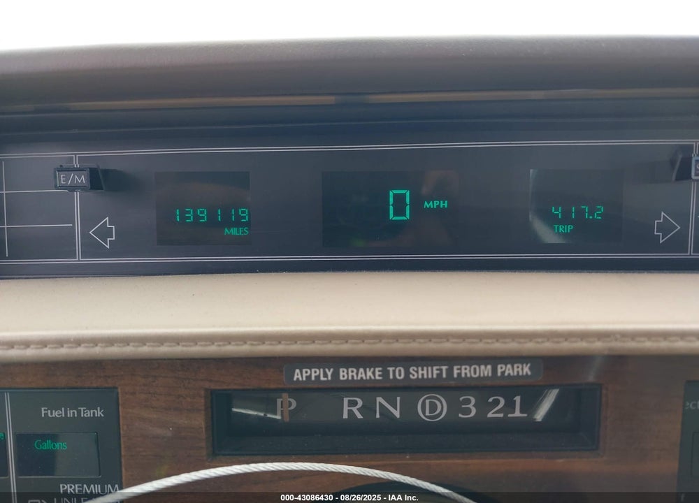1993 CADILLAC DEVILLE VIN: 1G6CD53B2P4219110
