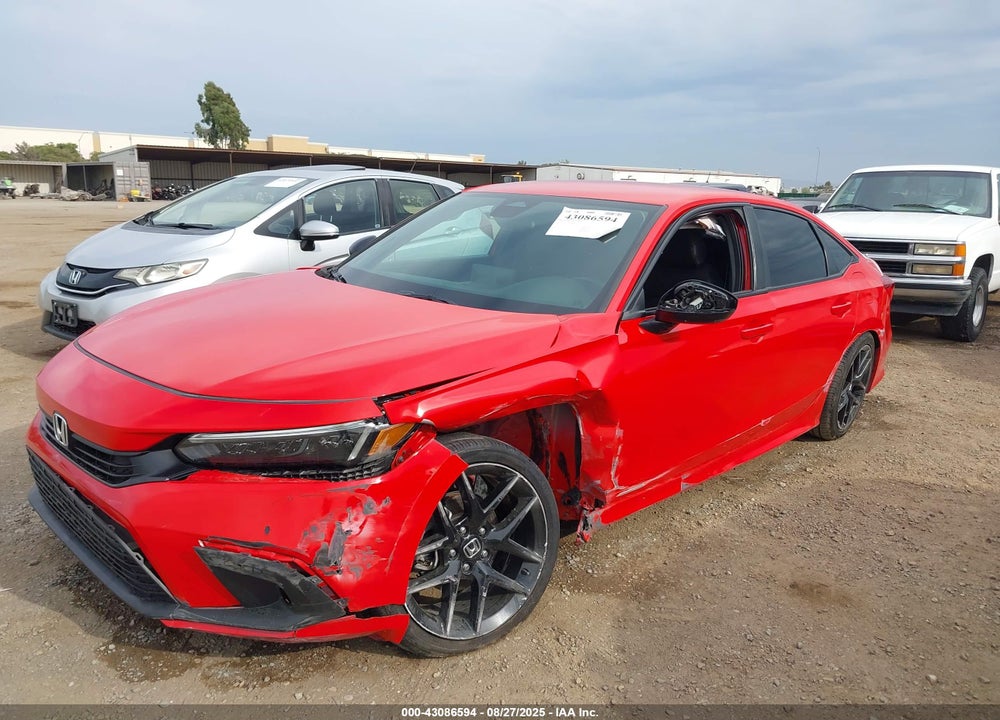 2022 HONDA CIVIC VIN: 2HGFE2F57NH609486