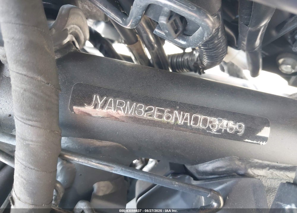 2022 YAMAHA MT07 VIN: JYARM32E6NA003469