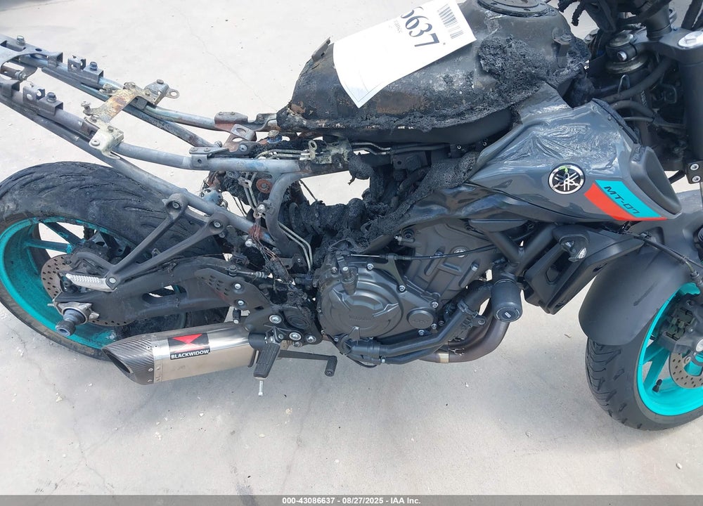 2022 YAMAHA MT07 VIN: JYARM32E6NA003469