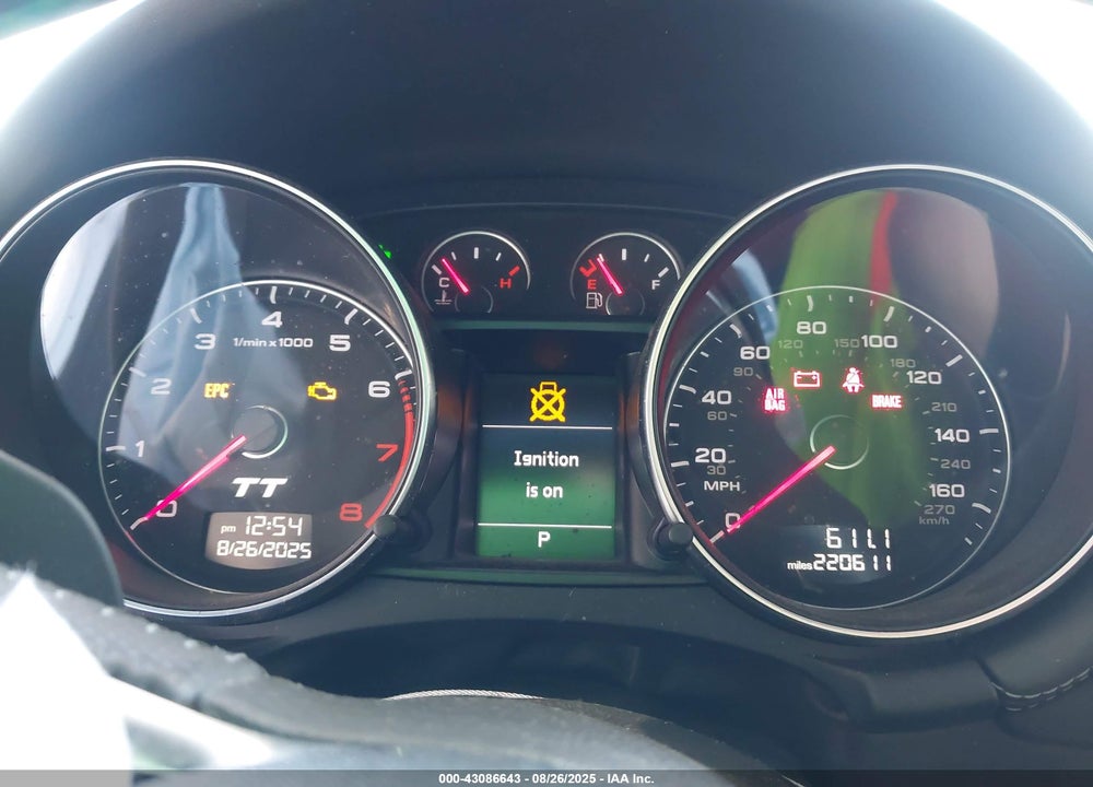 2012 AUDI TT VIN: TRUBFAFK2C1002312