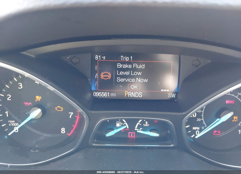2017 FORD ESCAPE S VIN: 1FMCU0F70HUC65569