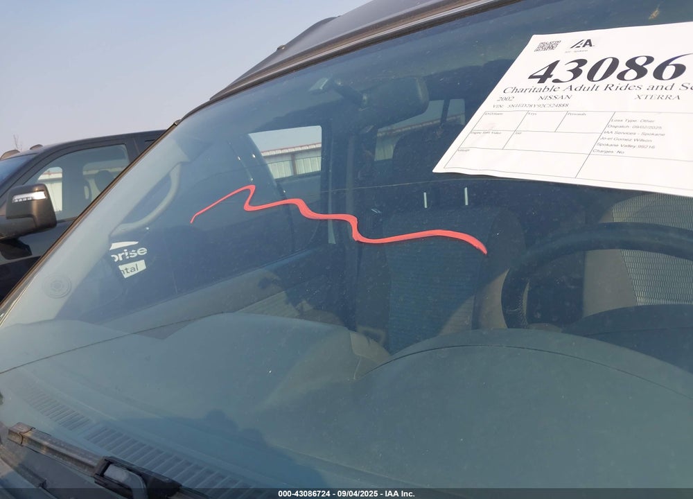2002 NISSAN XTERRA SE/XE VIN: 5N1ED28Y92C524888