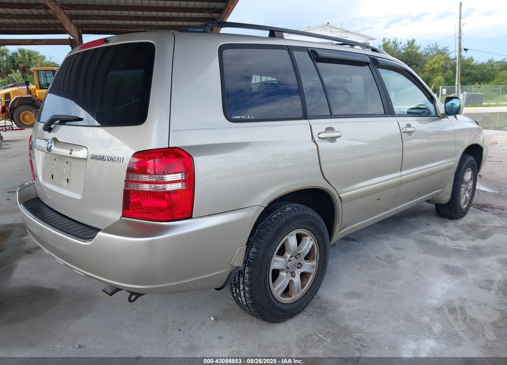 2002 TOYOTA HIGHLANDER V6 VIN: JTEHF21AX20087716