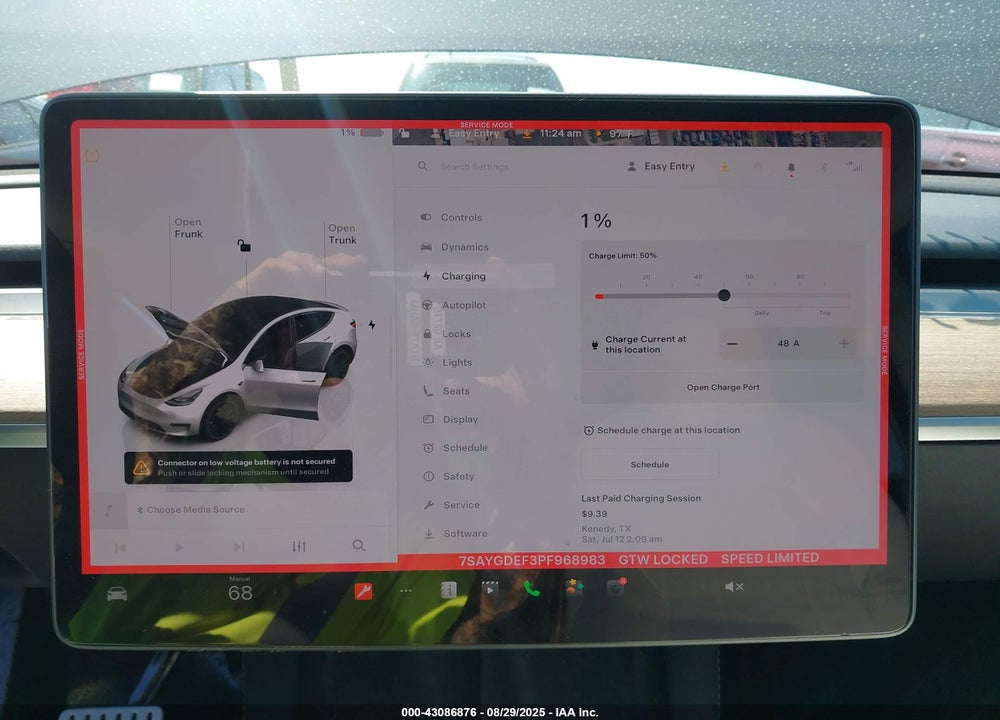 2023 TESLA MODEL Y VIN: 7SAYGDEF3PF968983