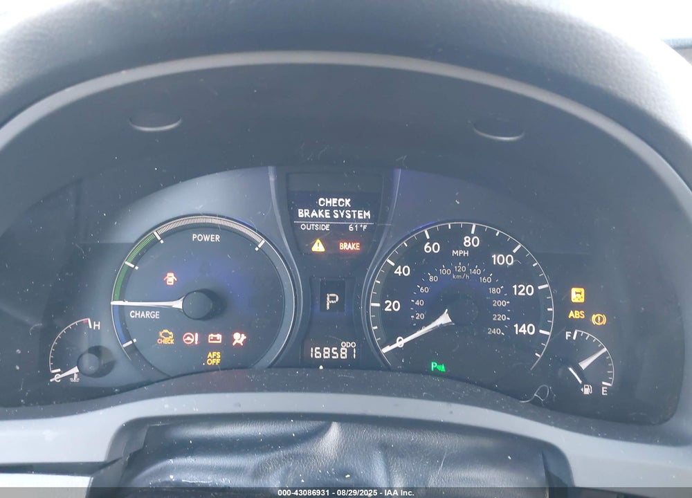 2010 LEXUS RX 450H VIN: JTJBC1BA3A2415358