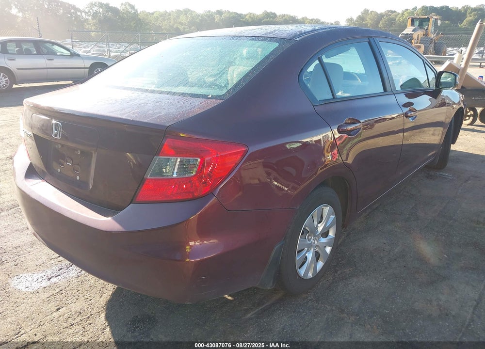 2012 HONDA CIVIC VIN: 19XFB2F52CE079508