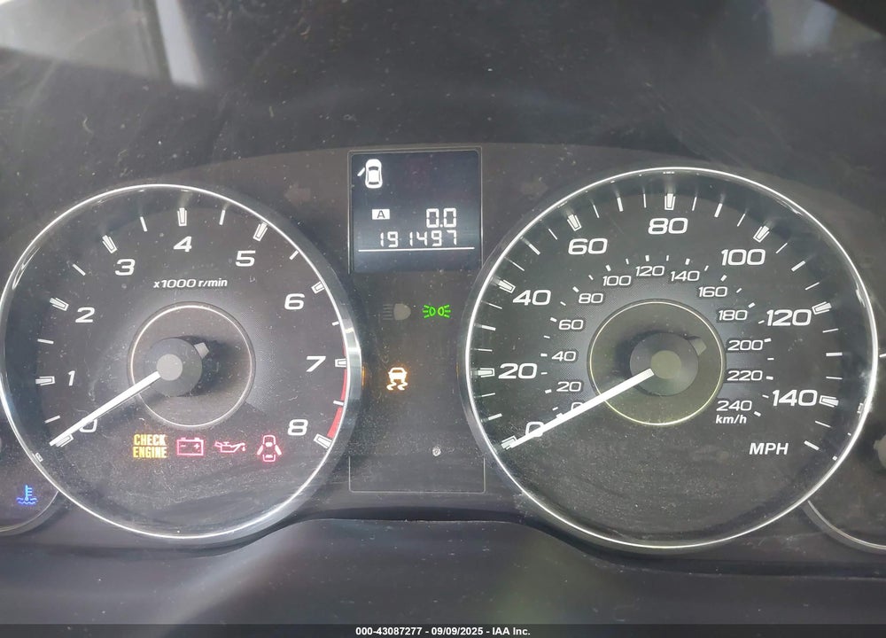 2011 SUBARU OUTBACK VIN: 4S4BRBGC7B1410412