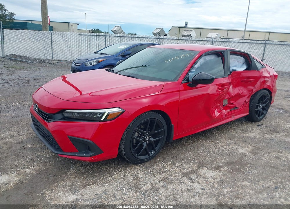 2022 HONDA CIVIC VIN: 2HGFE2F58NH580175