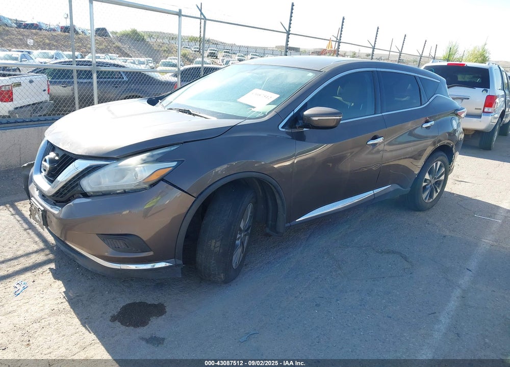 2015 NISSAN MURANO S VIN: 5N1AZ2MH4FN278963