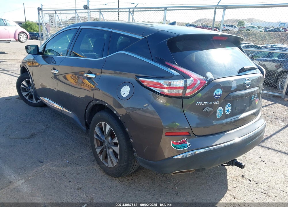 2015 NISSAN MURANO S VIN: 5N1AZ2MH4FN278963