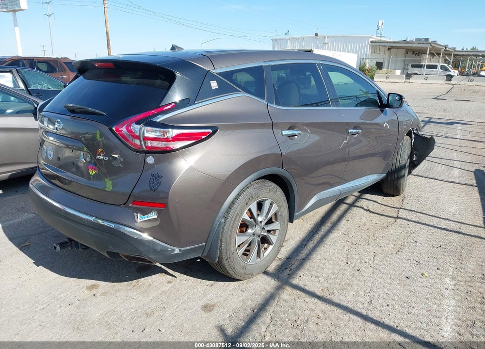 2015 NISSAN MURANO S VIN: 5N1AZ2MH4FN278963