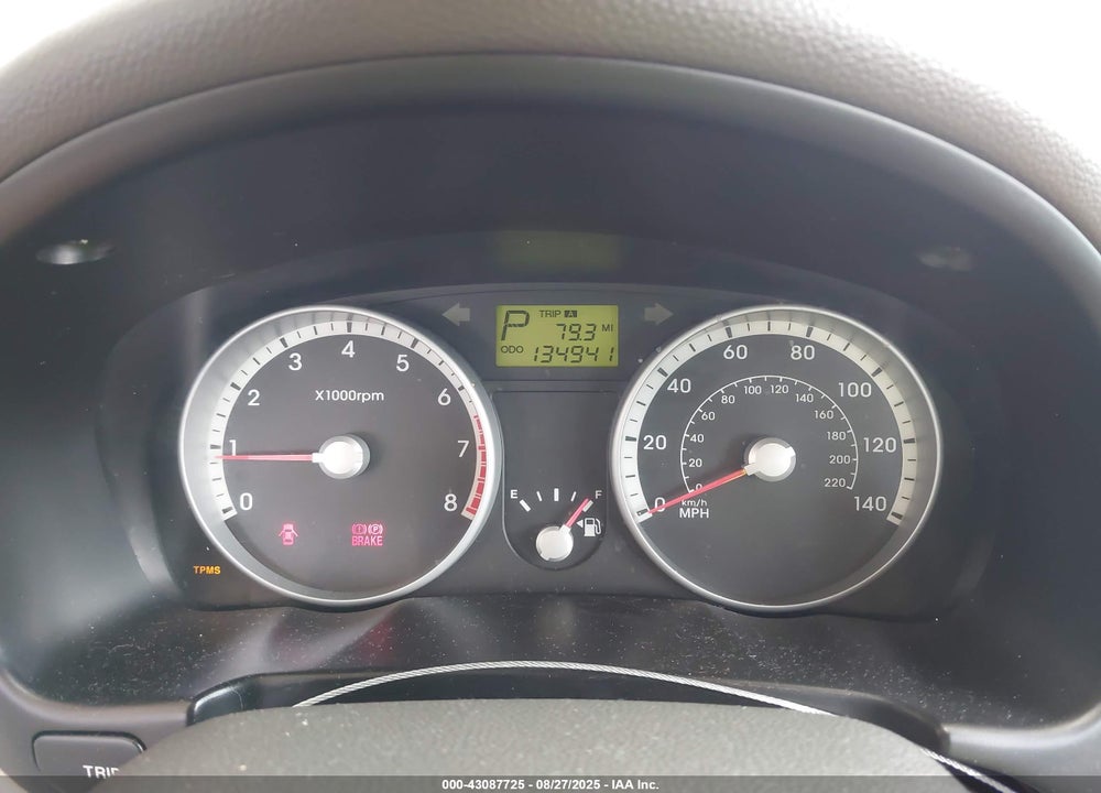 2009 HYUNDAI ACCENT GLS VIN: KMHCN46C49U373017