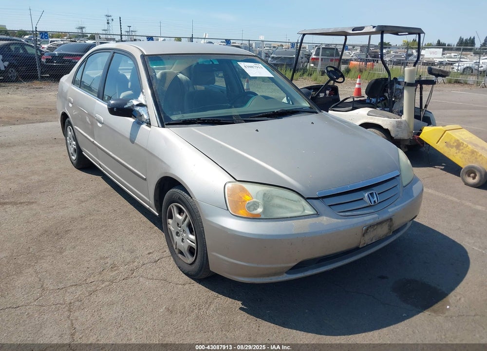 2002 HONDA CIVIC LX VIN: 2HGES16502H555572