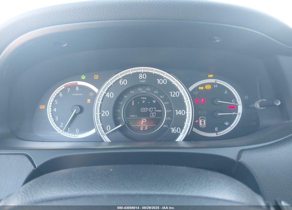 2013 HONDA ACCORD EX-L VIN: 1HGCR2F85DA041494