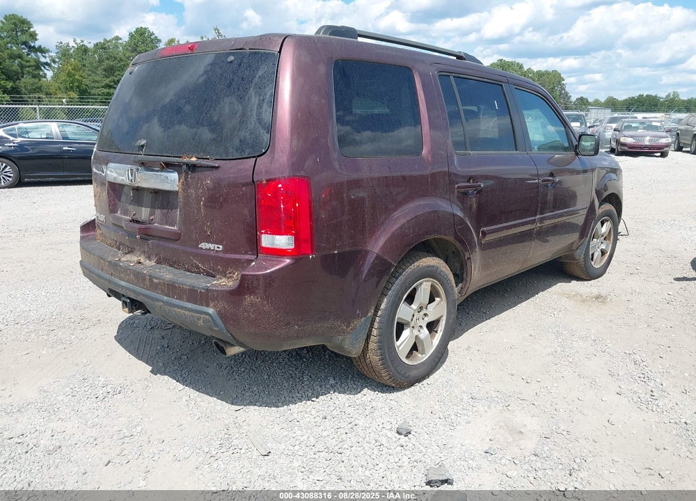 2011 HONDA PILOT EX-L VIN: 5FNYF4H58BB076224