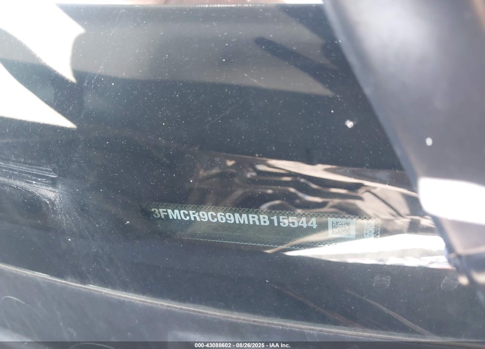 2021 FORD BRONCO SPORT OUTER BANKS VIN: 3FMCR9C69MRB15544