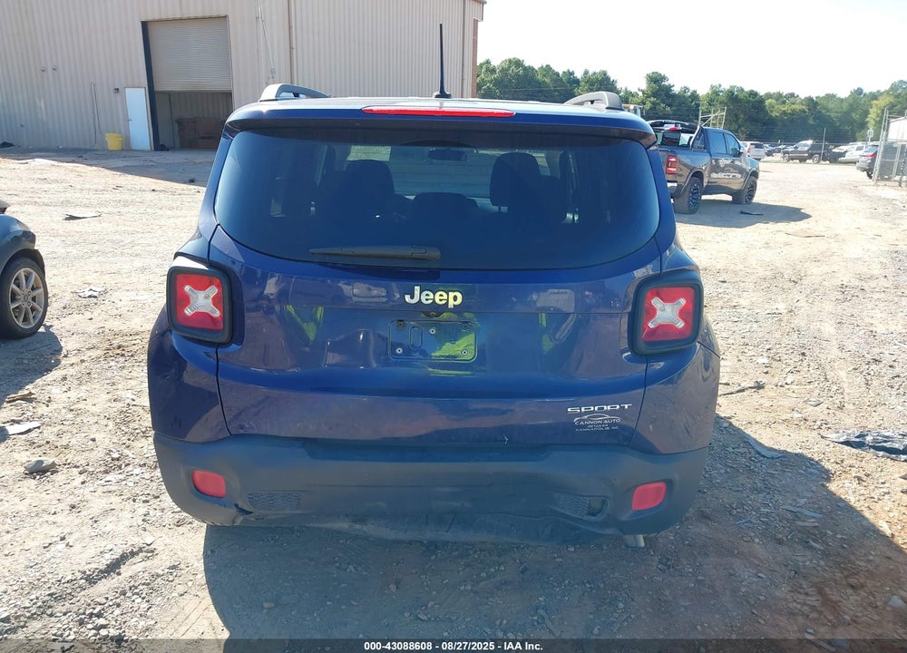 2016 JEEP RENEGADE SPORT VIN: ZACCJAAT0GPD73875
