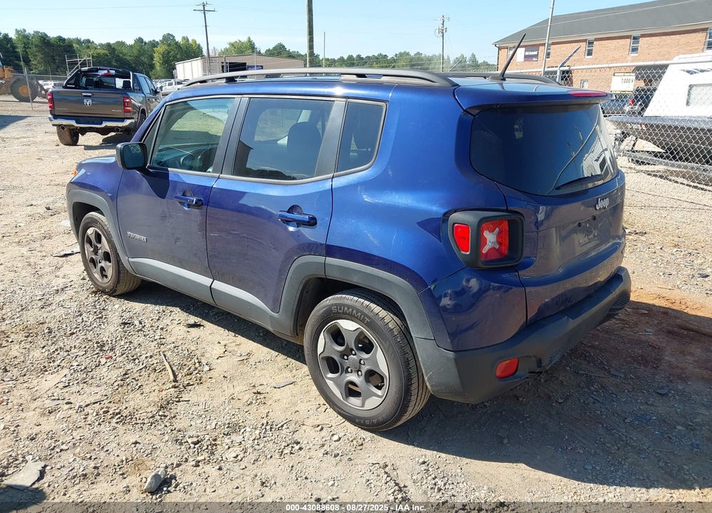 2016 JEEP RENEGADE SPORT VIN: ZACCJAAT0GPD73875