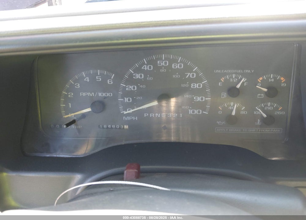 1998 CHEVROLET K1500 FLEETSIDE VIN: 2GCEK19R6W1249259