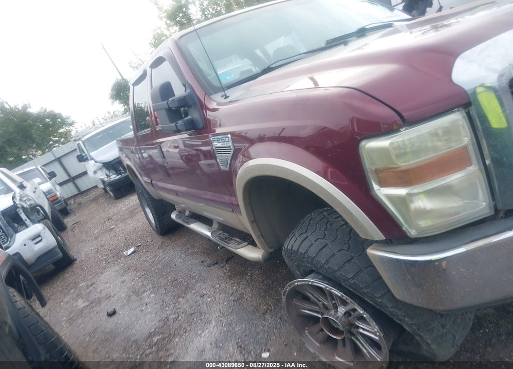 2008 FORD F-250 FX4/HARLEY-DAVIDSON/KING RANCH/LARIAT/XL/XLT VIN: 1FTSW21R38EB19367