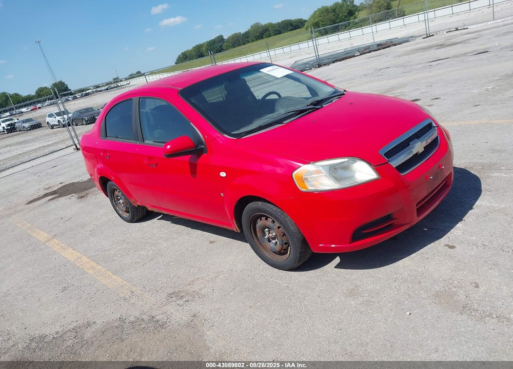 2008 CHEVROLET AVEO LS VIN: KL1TD56688B093240
