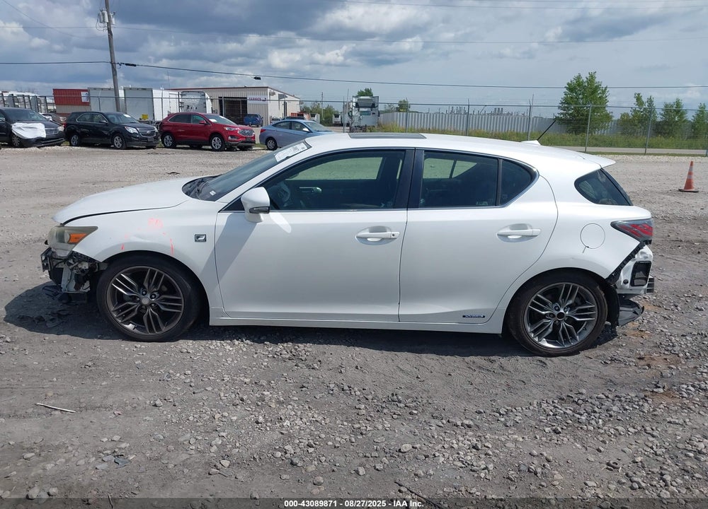 2012 LEXUS CT 200H VIN: JTHKD5BH4C2069598