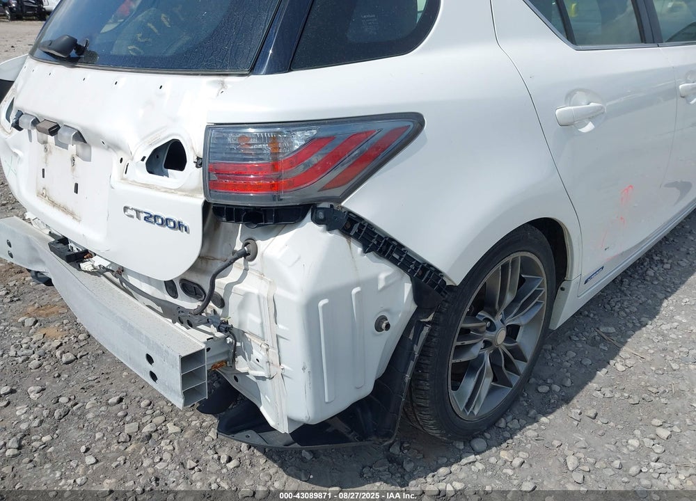2012 LEXUS CT 200H VIN: JTHKD5BH4C2069598