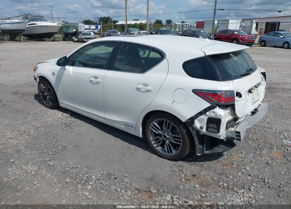 2012 LEXUS CT 200H VIN: JTHKD5BH4C2069598